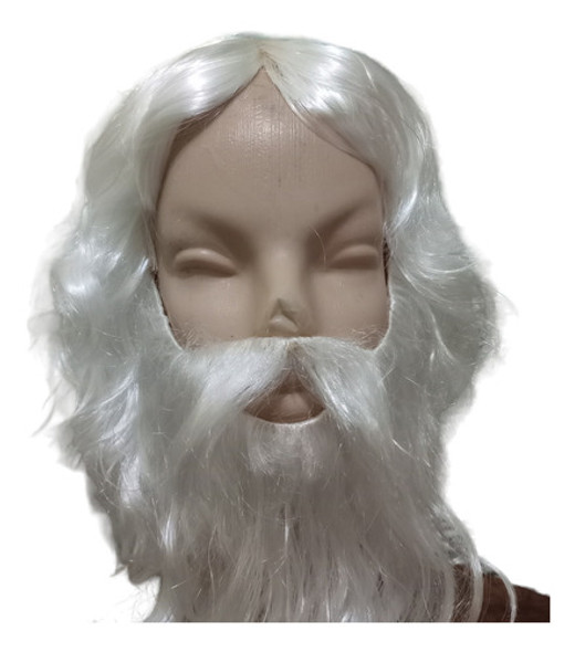 Disfraz Peluca Y Barba Blanca By La Parti Wigs 0