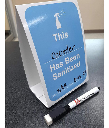 Esta Ha Sido Desinfectada Carpa De Mesa Con Superficie De Bo 1