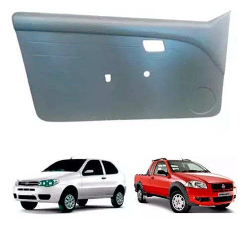 Forro Porta Esquerdo Fiat Palio 2 Portas Strada Working Adve 0