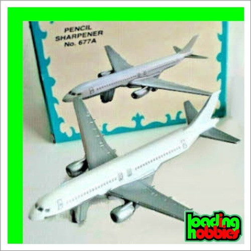 Avion Comercial Sacapuntas Coleccion Modelo Metalico 677a 1