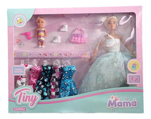 Tiny Fantasy Mamá Con Accesorios 0