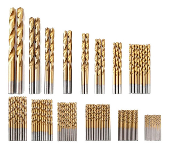 Conjunto De Brocas Revestidas De Titânio De 99 Peças, Ponta 0