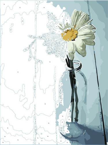 Pintura Por Números Calidad Premium: Margarita. Kitart 1