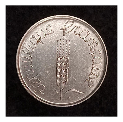 Francia 5 Centimes 1961 Sin Circular Km 927 Planta De Trigo 1