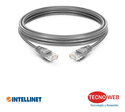 Patch Cord Intellinet Cable De Red Cat6 15 Metros Color Gris 1