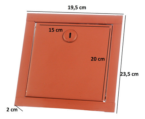Puerta Tapa Llave De Paso De Chapa Para Pintar 15x20cm 1