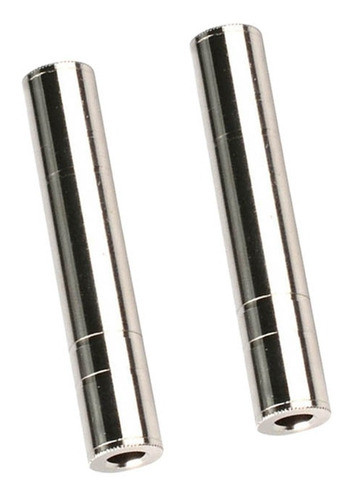 2 Peças 6.35mm Fêmea Para Fêmea Guitarra Conector Cabo De Áu 0