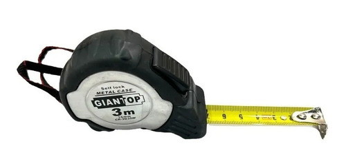 Cinta Metrica Metalica 3 Metros Profesional Engomada Giantop 1