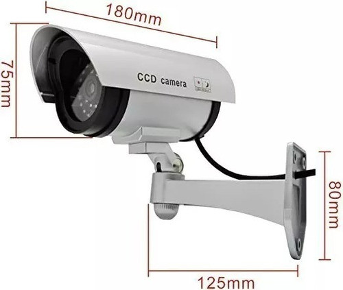 Camara Falsa De Vigilancia Con Led Simulador Seguridad 1