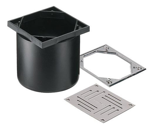 Kit Portamarco Y Reja Duratop Línea X Negro 12 X 12 D. 125 0