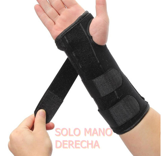 Inmovilizador De Muñeca Unica Con Doble  Ferula Ajustable 0