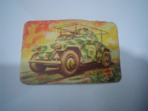 Figurita Fichu Auto Blindado Aleman Kfz 221 Militar  Nº21 0