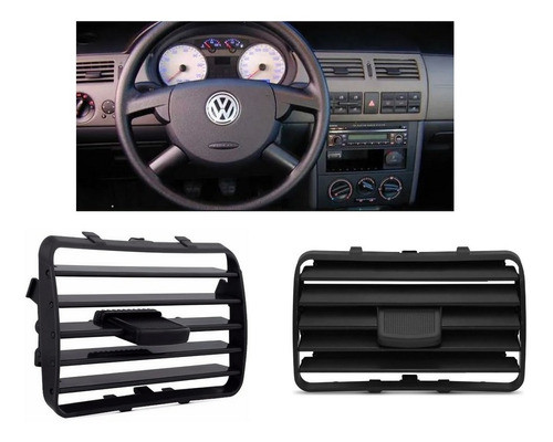 Tela Grade Difusor Ar Painel Gol Parati Saveiro G3 Preto 0