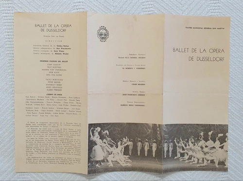 Programa Ballet De La Opera De Duesseldorf -  1968 0