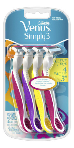 Barbeador Gillette Venus Simply3 05 Cart Total =20 Aparelhos 1