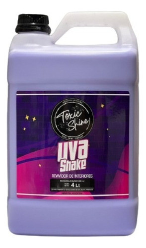 Uva Shake Acondicionador Plasticos Toxic Shine Galon 4 Lts 0