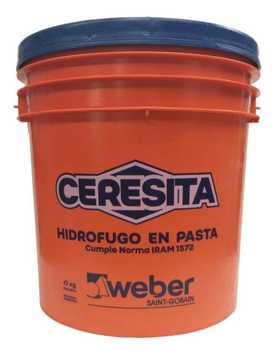 Ceresita Weber Hidrofugo 1k Pasta Pared Exterior Piso Techo 0