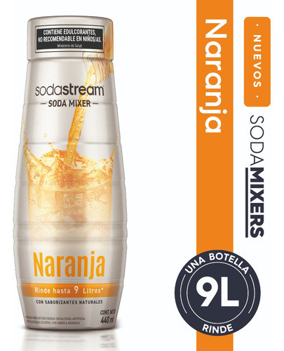 Sodastream Soda Mixer Naranja Saborizante Gaseosa Bebidas 0