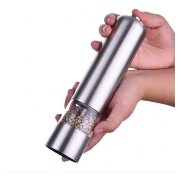 Moedor Elétrico De Sal Pimenta Temperos Inox Automático Led 0