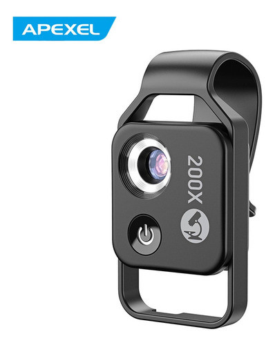 Lente Macro De Microscópio Móvel Hd 200x Com Filtro Cpl 1