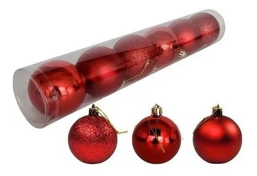 Chirimbolos Navidad 6cm Pack 12u Rosados Todos Los Colores 1