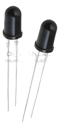 100 Piezas 5mm Ir Receptor Led Diodos Agua Claro Infrarrojo 0