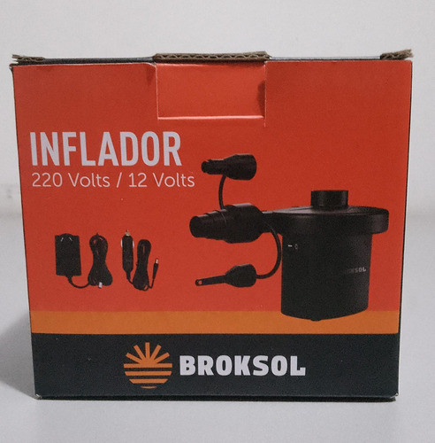 Inflador Electrico 220v/ 12v Para Inflables Desinfla Broksol 1