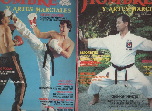 Lote De 4 Revistas - Hombre Y Artes Marciales - 1991 / 92 0
