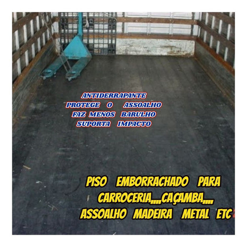 Piso Emborrachado 4mm P/forrar Caçamba 2 Rolos 2.90x1.00mts 1