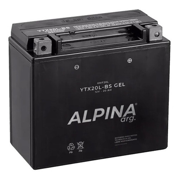 Bateria Alpina Ytx20l-bs Gel Yamaha Xvs 1300 Skyrich - Sti 1
