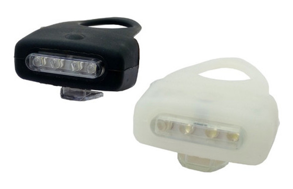 Juego Luces 4 Led Flexible De Silicona Para Bicicleta 0