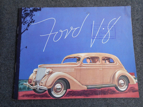 Ford V 8 Catálogo Folleto Publicidad Auto Antiguo Pieres 0