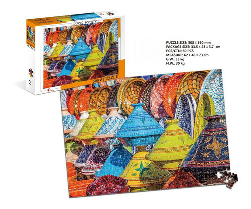 Puzzle 500 Pcs Vasija Colores 0