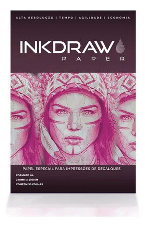 Kit 02 Un Inkdraw Papel Para Impressora Decalque Tattoo 1