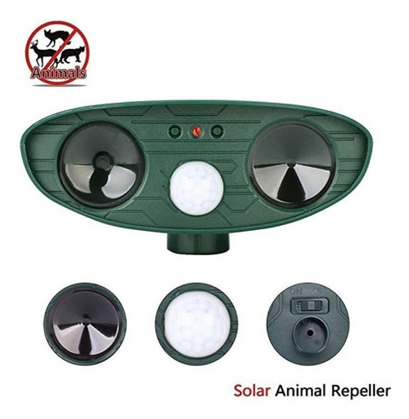 Repelente Solar Animal Repelente Ultrassônico Gato De Jardim 1
