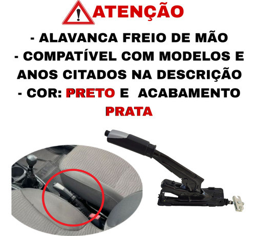 Alavanca Do Freio De Mão Fiat Strada Working 2018 2019 2020 1