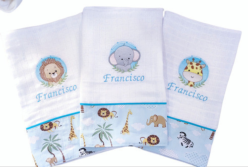 Fralda Grande Persosnalizado Nome E Tema Do Seu Enxoval 0