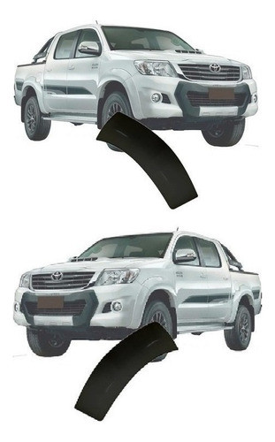 Fenders Moldura Paragolpe Delantero Toyota Hilux 2014 El Par 0