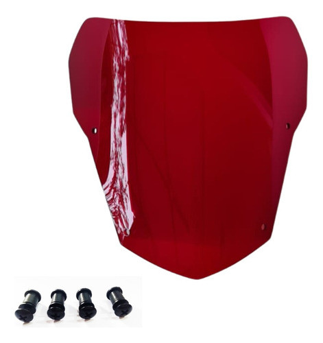 Bolha Vermelho Xt660 P/ Xtz250 Lander 2019 A 2023 Com Buchas 0