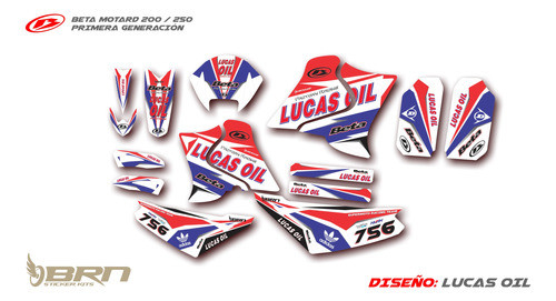 Kit De Calcos Beta Motard 200 / 250 Gen1 Nuevos Diseños! 0