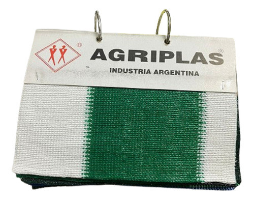 Media Sombra 98 % Premium Rayada Verde Y Blanco 4,2 X 1 M 0