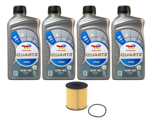 Kit Troca Para Citroen E Peugeot Com Total Quartz 10w40 0