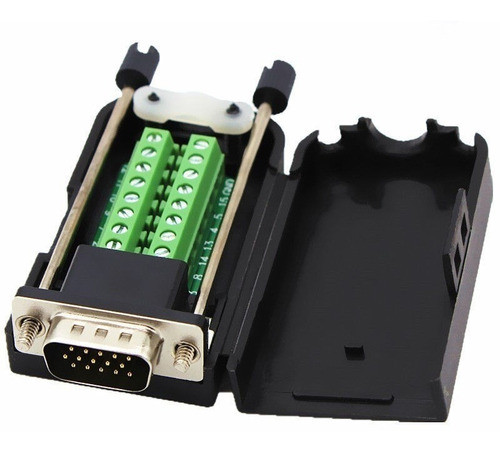 Ficha Terminal Conector Macho Vga D-sub 15 Pines 0