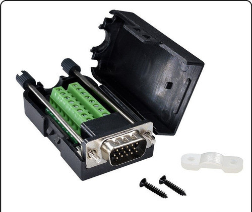 Ficha Terminal Conector Macho Vga D-sub 15 Pines 1