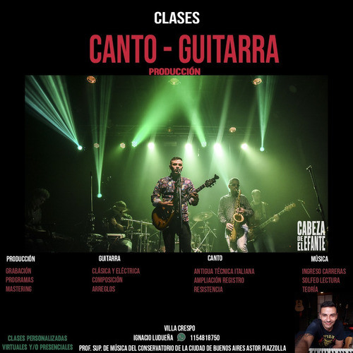 Clases Grabación Guitarra Canto Conservat Villacrespo Presen 1