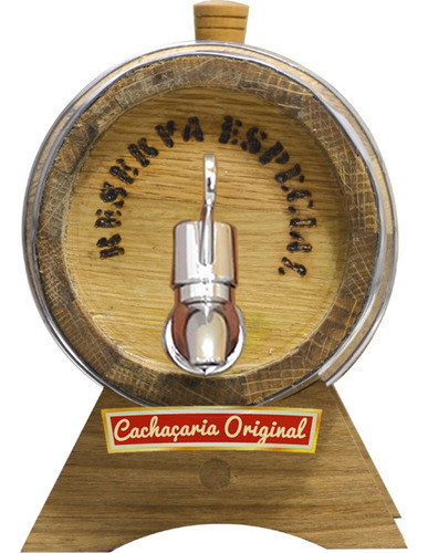 Barril Pipa Cachaça Vinho Amburana 1ltorneira Luxorústico 1