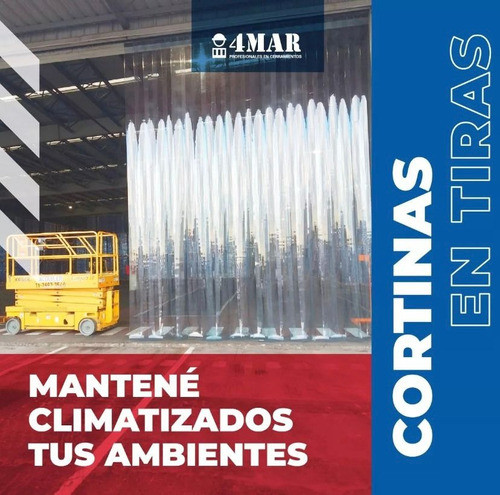 Cortina Pvc 1.5x2mts 200x2 Cristal Temp Normal 1