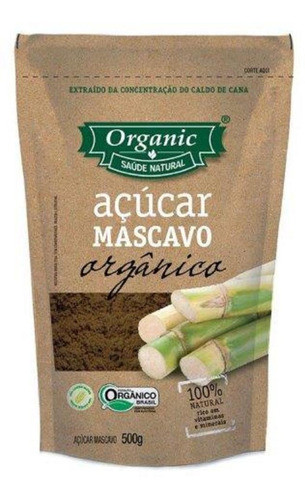Açúcar Mascavo Orgânico Organic Pacote 500g 0
