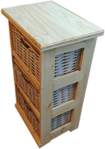Organizador Canastero De 3 Canastos De Mimbre 0