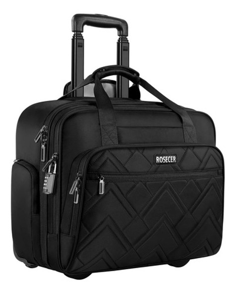 Rosecer Bolsa Rodante Para Laptop, Maletines De Alta Calidad 0